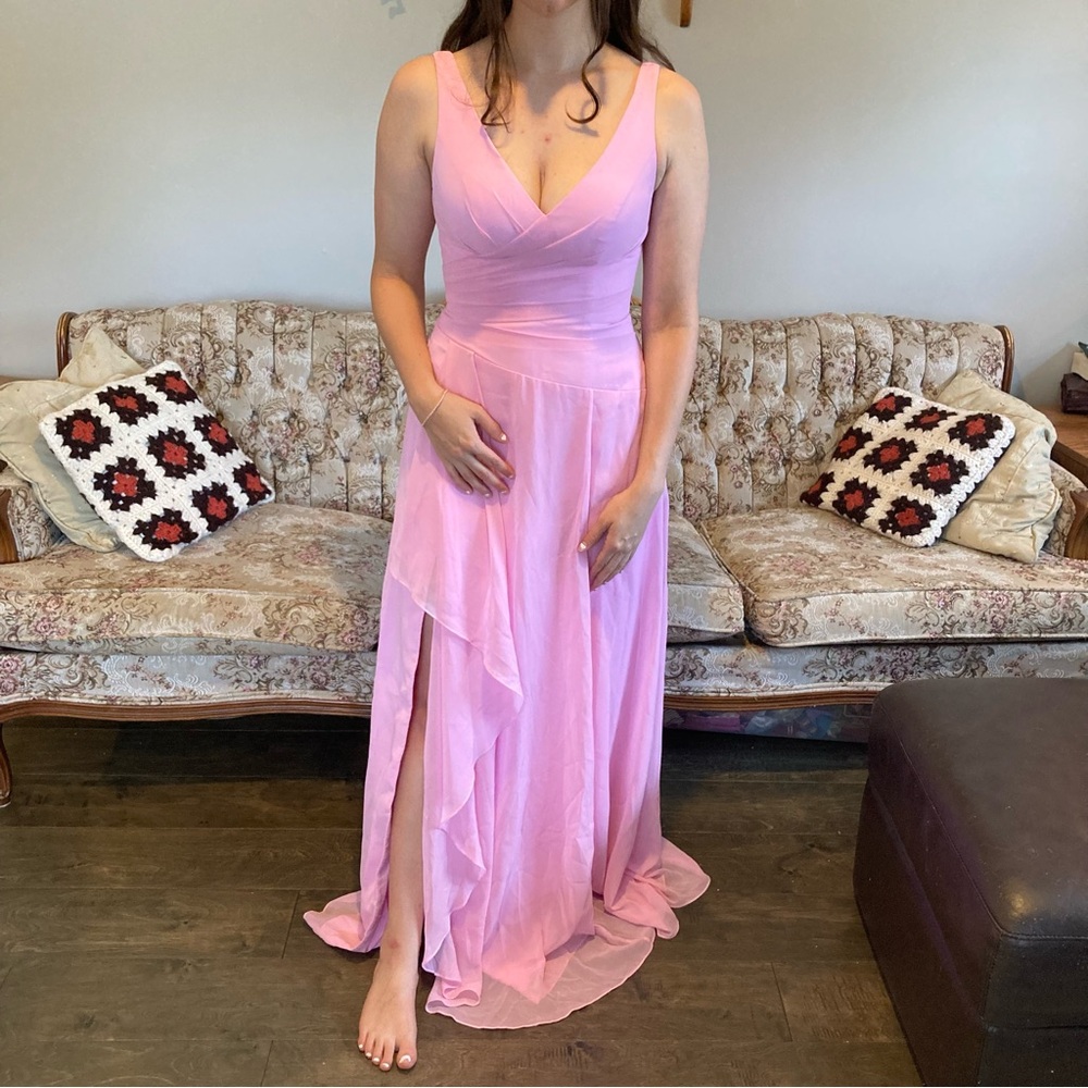 Brand New Kori Candy Pink Bridesmaid Formal Prom Dress Azazie Size 4 Small M